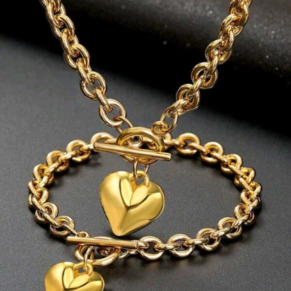 Set de joyería lazo de amor